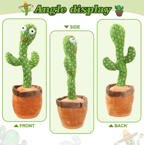 Funny Talk Back Dancing Cactus Toy - Image 3