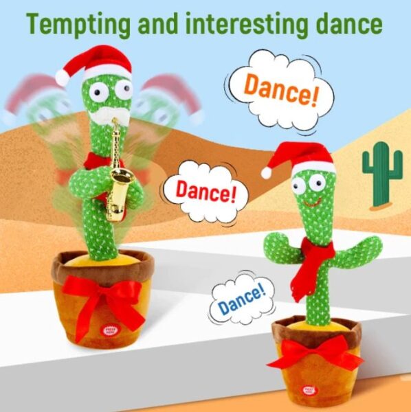 Funny Talk Back Dancing Cactus Toy - Image 5