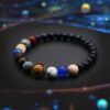 Universe Solar System Stone Bracelet
