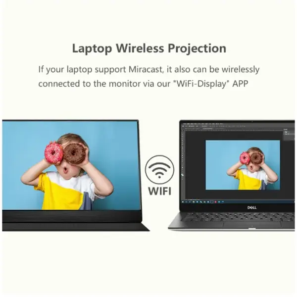 EGOBAS S2 Wireless Android 9.0 Touchscreen Smart Portable Monitor - Image 5