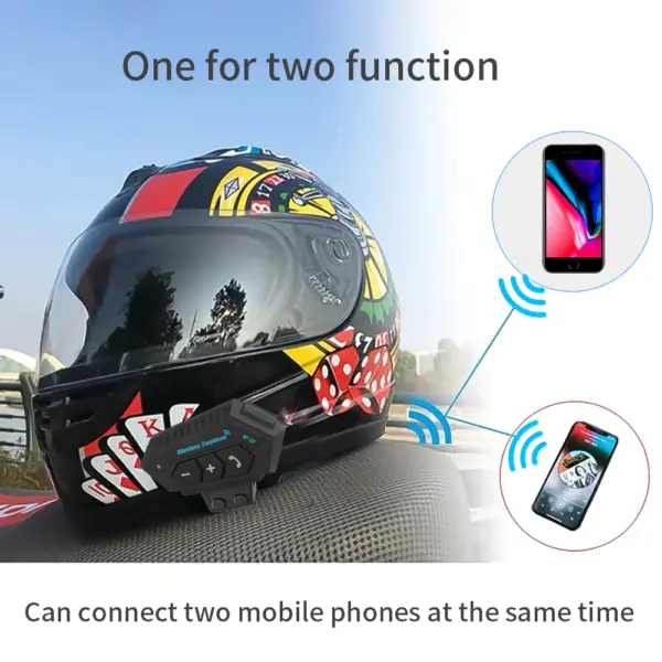 Kebidumei BT12 Helmet Headset Wireless Hands-free - Image 5