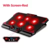 COOLCOLD K38 17inch Gaming Laptop Cooler Red with Screen