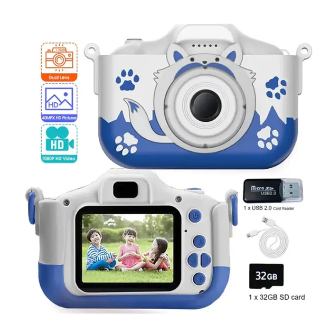 X5S HD 1080P Kids Digital Camer Blue