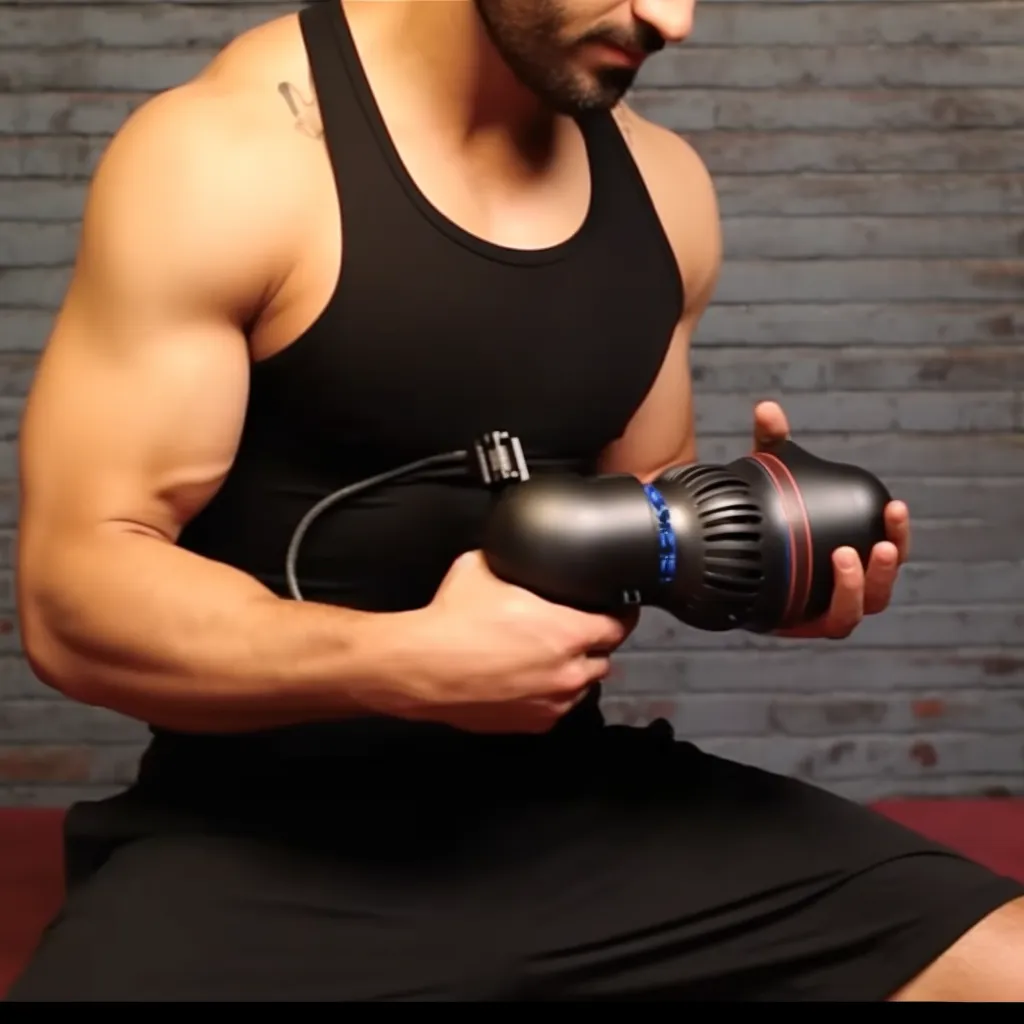 Apply Massage Gun to the Stomach