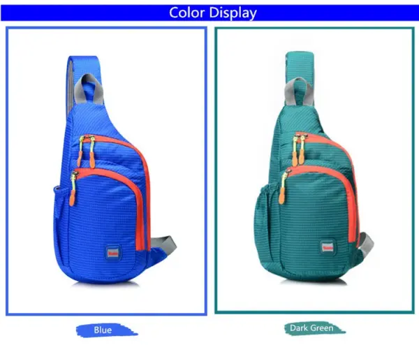 Peicees Small Sling Backpack Waterproof Unisex Shoulder Bag