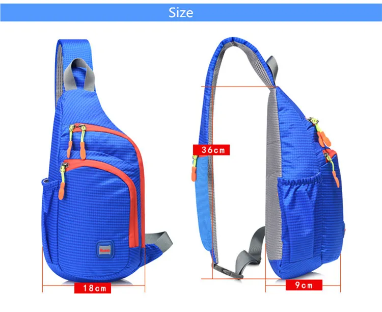 Peicees Small Sling Backpack Waterproof Unisex Shoulder Bag