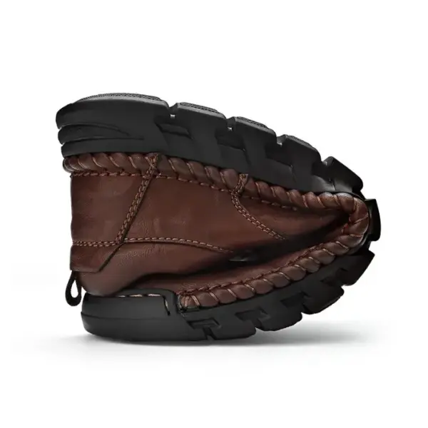 HUCDML HC23895 Handmade Genuine Leather Casual Shoes - Image 3