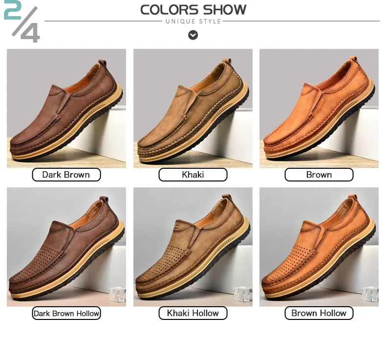 JAHSEH VH08101 Men Genuine Leather Shoes