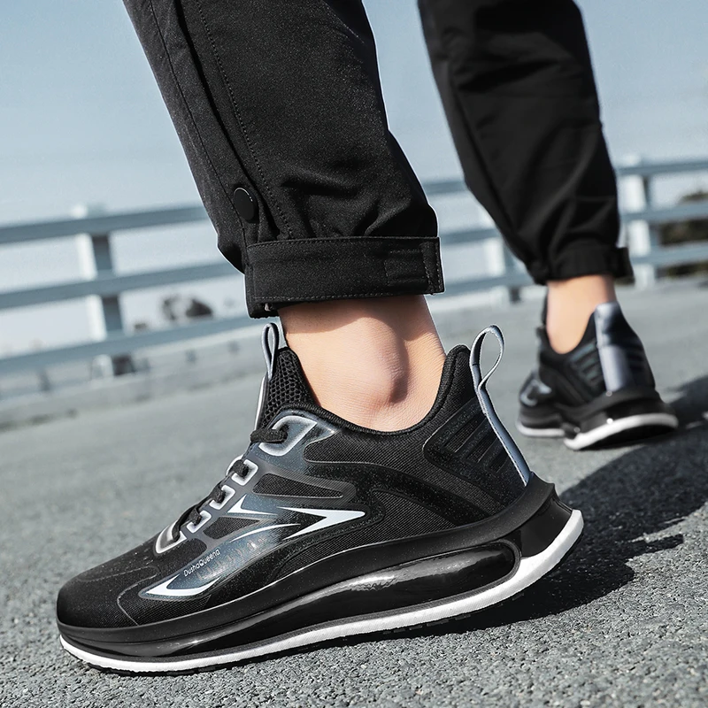 DushaQueena Anti Slip Running Shoes - Black