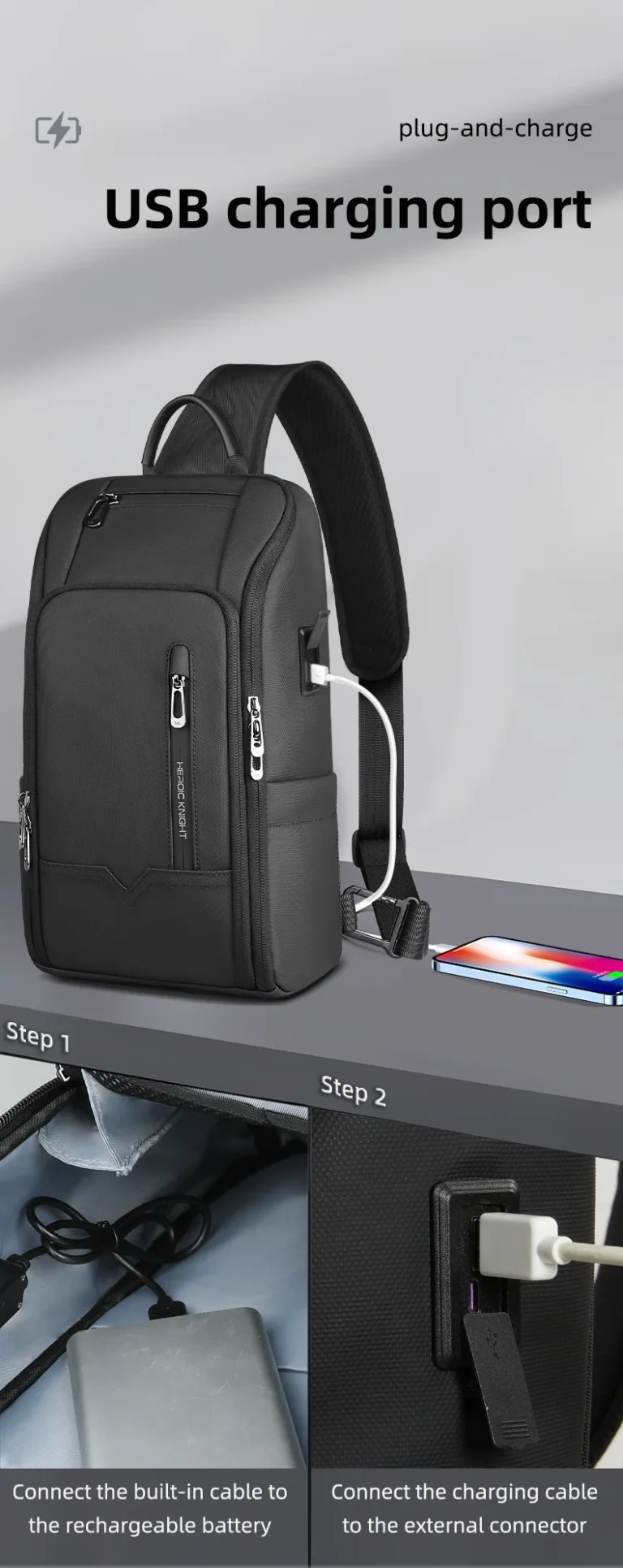 Heroic Knight HK-6207B USB Charging Port