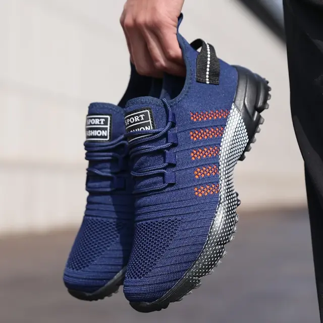 Stuccco Men’s Lightweight Mesh Sneakers – Breathable Slip-On Casual Running Shoes 1