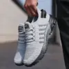 Stuccco Men’s Lightweight Mesh Sneakers – Breathable Slip-On Casual Running Shoes 5