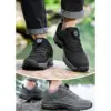 YOAINGO Steel Toe Safety Sneakers with Rotation Dial Lacing, Unisex Work Shoes EU 36–48 3