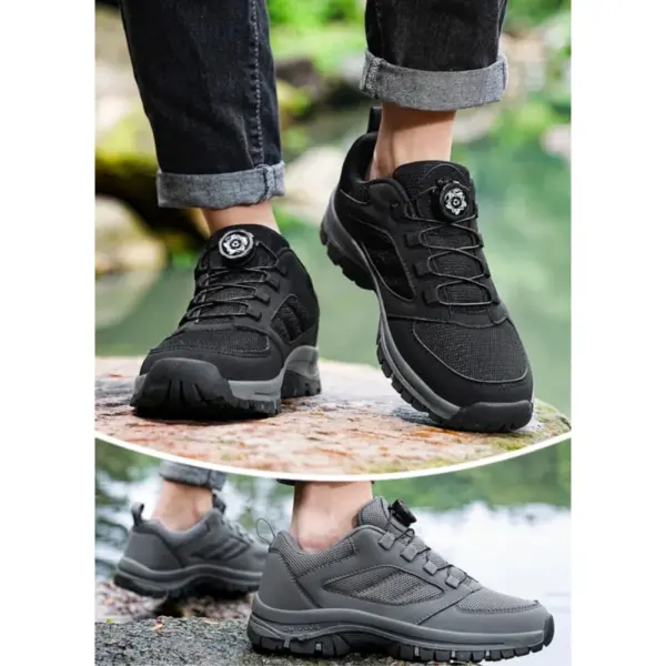 YOAINGO Steel Toe Safety Sneakers with Rotation Dial Lacing, Unisex Work Shoes EU 36–48 3