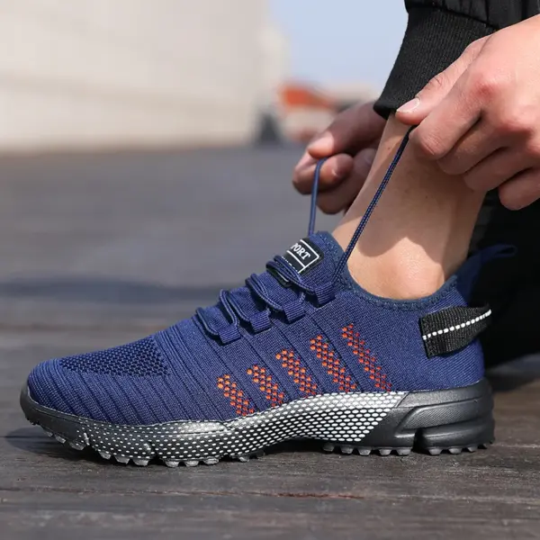 Stuccco Men’s Lightweight Mesh Sneakers – Breathable Slip-On Casual Running Shoes 4