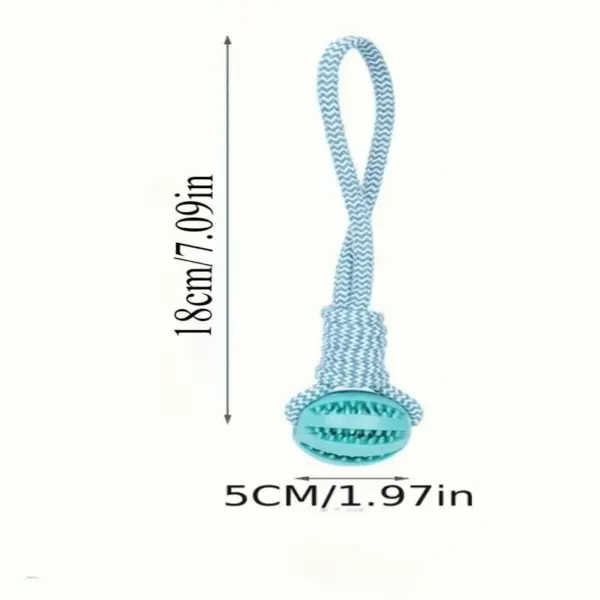 Interactive Dog Tug Rope Ball Toy - Size