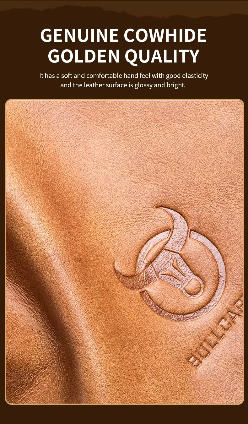 BULLCAPTAIN Genuine Leather Men’s Crossbody Messenger Bag - Golden Quality
