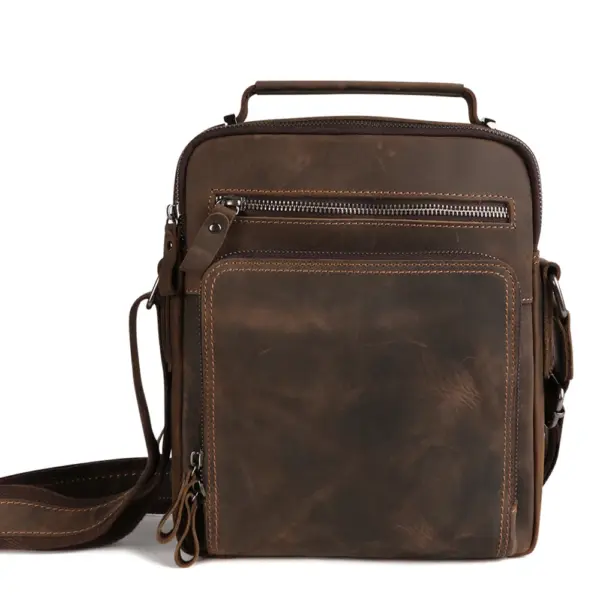 JOYIR New Genuine Leather Men Vintage Handbags Small Flap Men's Shoulder Bag Casual Office Messenger Bags Fashion Crossbody Bag - AliExpress 1524