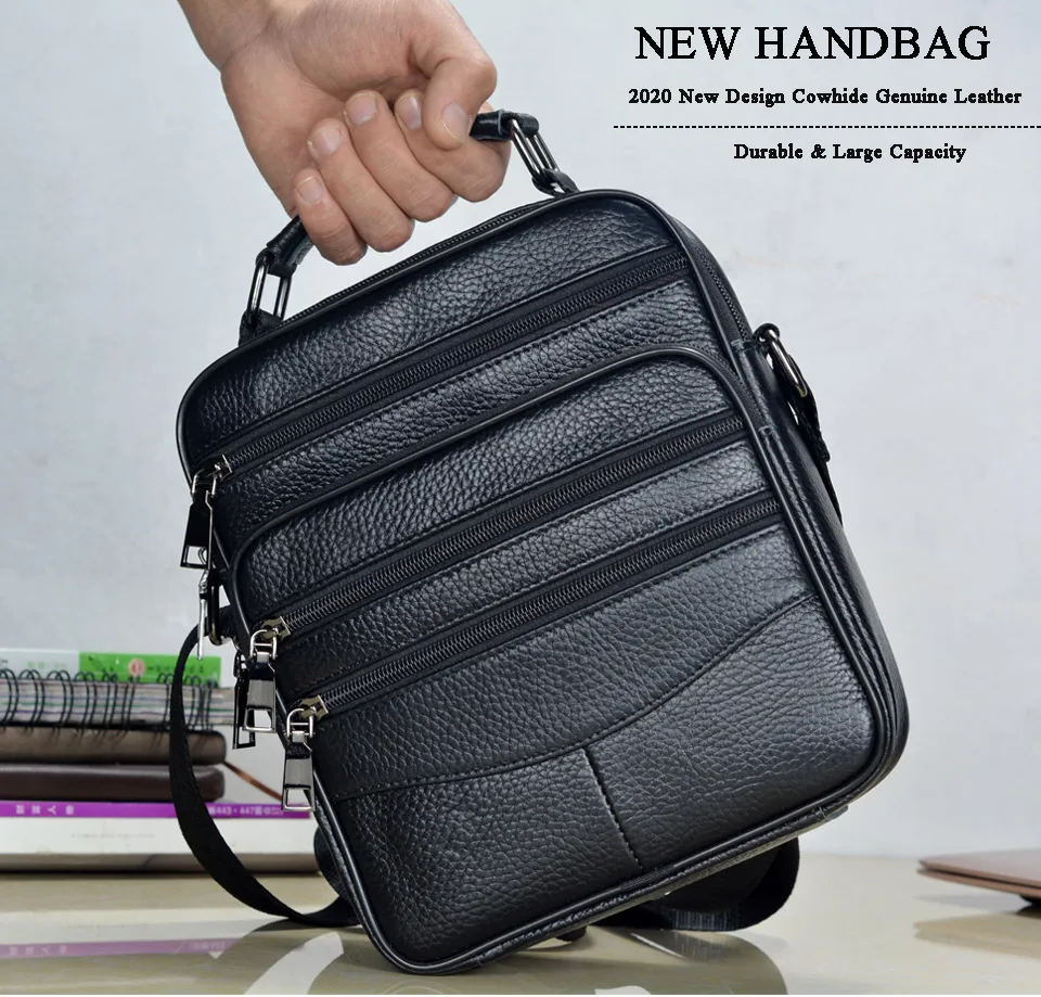 LACHIOUR MHG47BZ Genuine Leather Messenger Bag for Men LACHIOUR MHG47BZ Genuine Leather Messenger Bag for Men