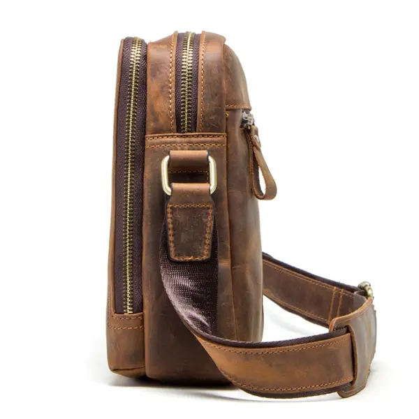 CONTACT'S Genuine Leather Men's Messenger Bag Vintage Sling Shoulder Bags for 7.9" iPad Mini High Quality Male Crossbody Bag Men - AliExpress 1524