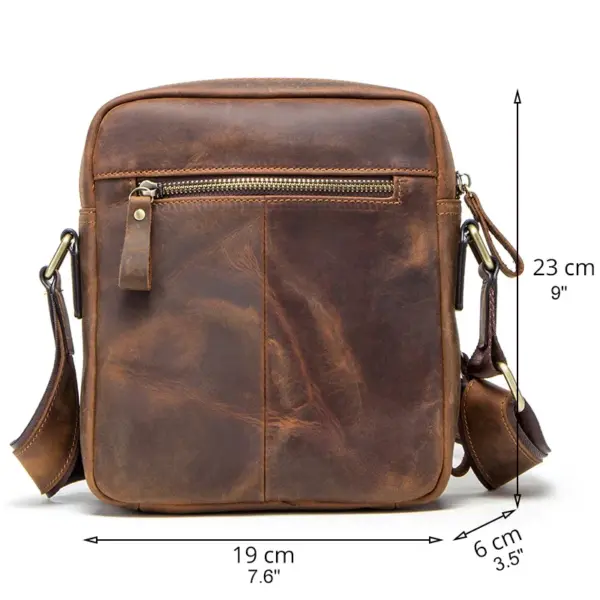 CONTACT'S Genuine Leather Men's Messenger Bag Vintage Sling Shoulder Bags for 7.9" iPad Mini High Quality Male Crossbody Bag Men - AliExpress 1524