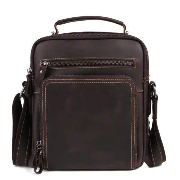 JOYIR New Genuine Leather Men Vintage Handbags Small Flap Men's Shoulder Bag Casual Office Messenger Bags Fashion Crossbody Bag - AliExpress 1524