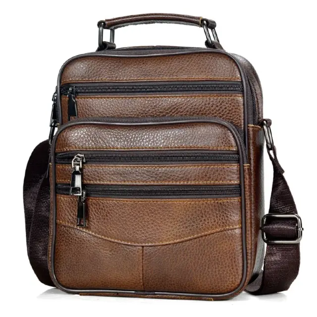 Hot Fashion Men Messenger Bags Genuine Leather Handbags for Man Luxury Brand Male Crossbody Bag for Mini Pad Boy Shoulder Bag - AliExpress 1524