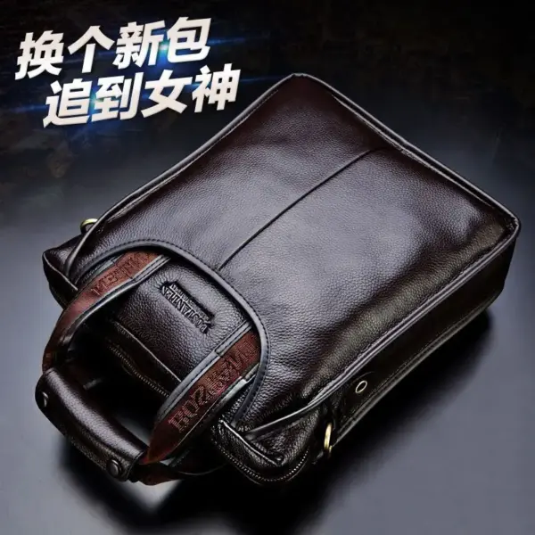 Bostanten Brand New Men's 100% Genuine Leather Cowhide Handbag Messenger Shoulder Tote Briefcase Laptop BAG Purse - AliExpress 1524