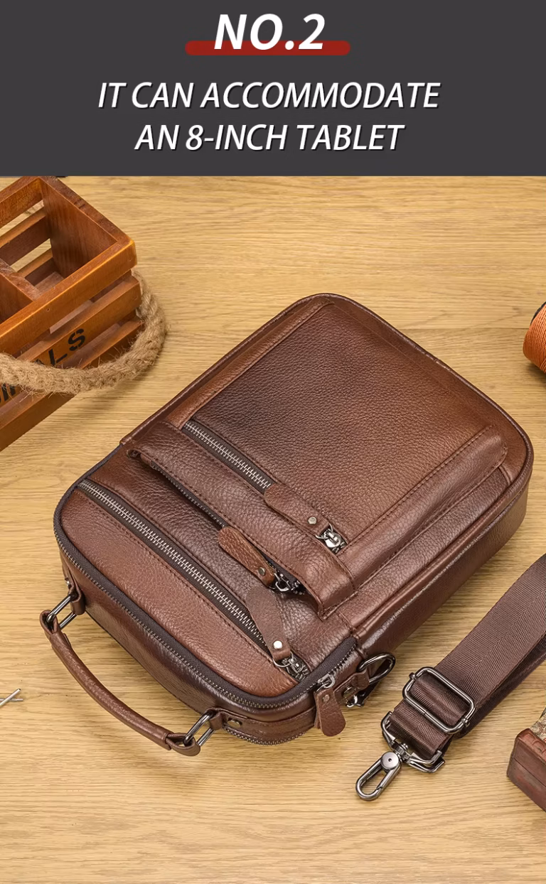 LION VERA Men's Shoulder Bag - for 8-Inch Tablet
