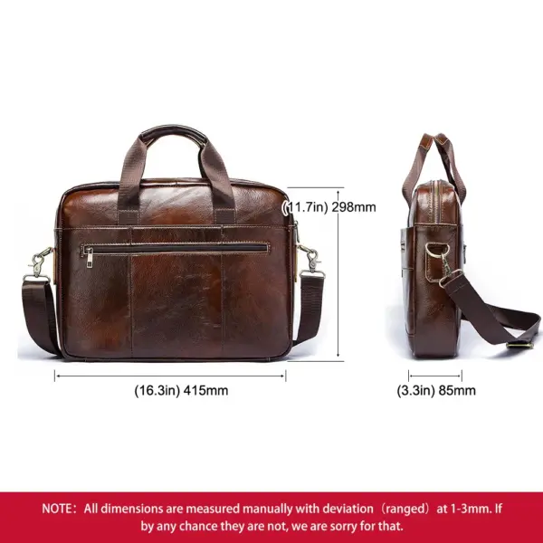 Genuine Leahther Men Briefcase Portable Office Handbag for Laptop Bag High Quality Business Messenger Shoulder Bags Travelling - AliExpress 1524