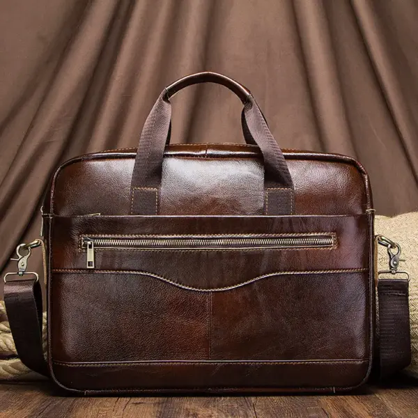 Genuine Leahther Men Briefcase Portable Office Handbag for Laptop Bag High Quality Business Messenger Shoulder Bags Travelling - AliExpress 1524