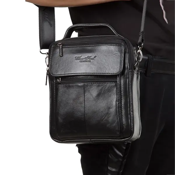 Crossbody Messenger Shoulder Bag for Men Genuine Leather Business Briefcase Casual Cowhide Male Top Handle Tote Handbag Bags - AliExpress 1524