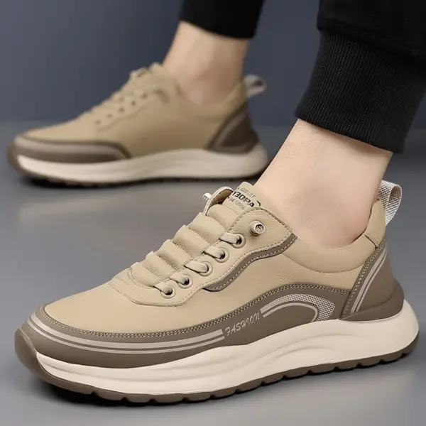 Mens Leather Casual Shoes Slip On Comfortable Breathable Lightweight Non Slip Waterproof Loafers for Wholesale - AliExpress 322