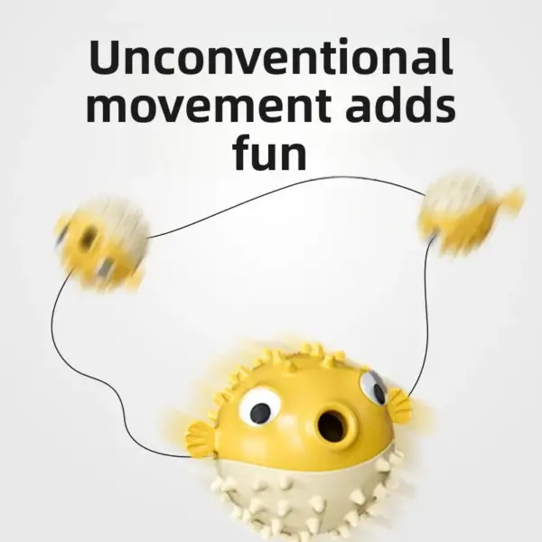 Bouncing Fish Dog Toy Leak Ball Dogs Cats Slow Feeder Puzzle Toys Interactive Self-Play Boredom Relief Pets Toys Treat Dispenser - AliExpress 15