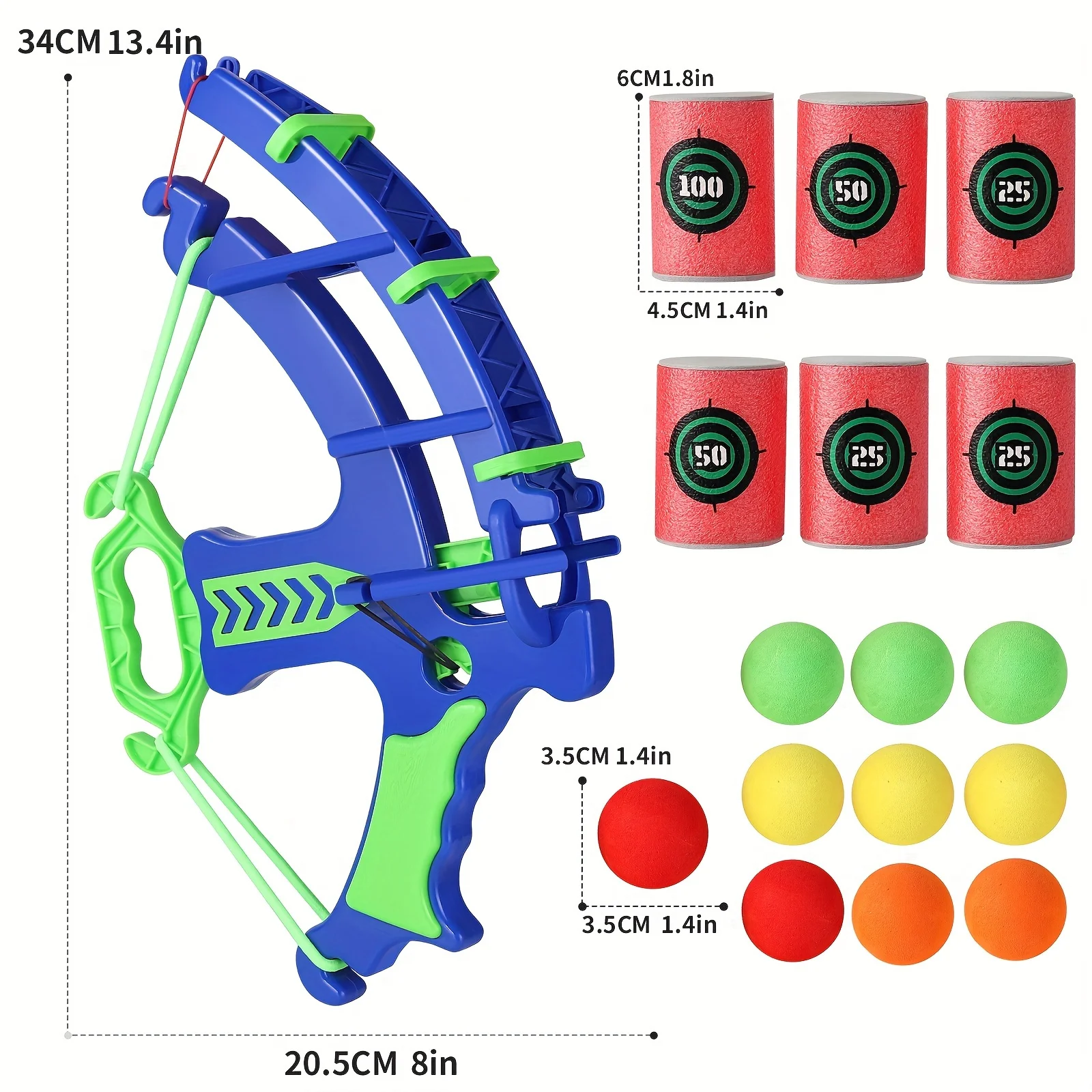 Kids Bow and Arrow Target Set - Product Size
