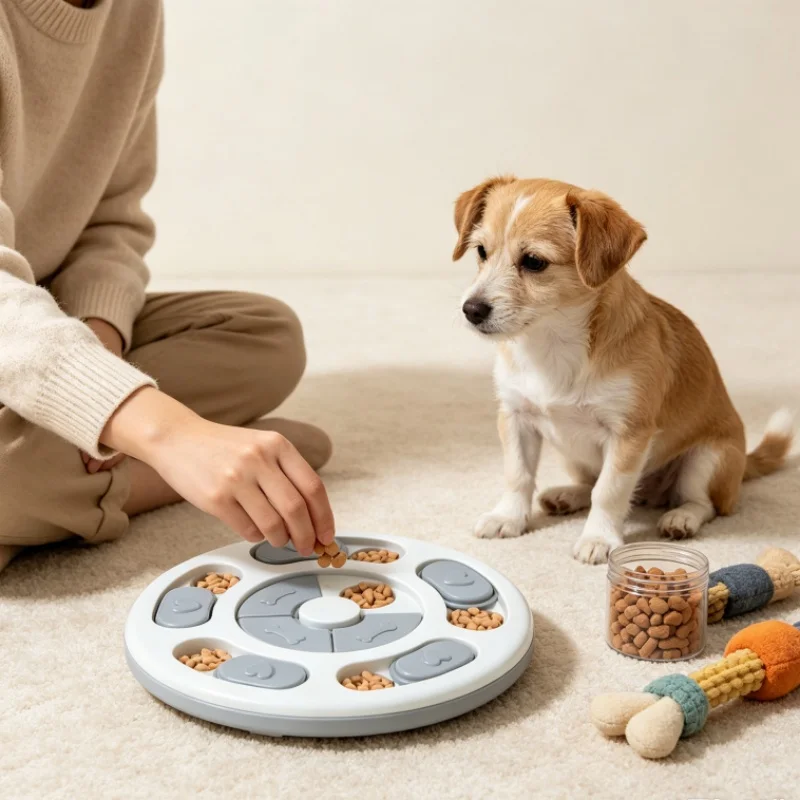 Interactive Dog Puzzle Feeder Toy