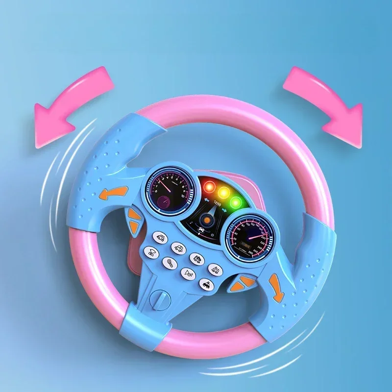 Infant Shining Simulation Steering Wheel Toys Children's Toy Kids Early Education Copilots Stroller Steering Wheel Vocal Toys - AliExpress 26