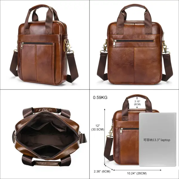 WESTAL Men's Shoulder Bags Genuine Leather Crossbody Messenger Bag For 13.3 Inch Laptop Briefcase Leather Man Handbags 8577 - AliExpress 1524