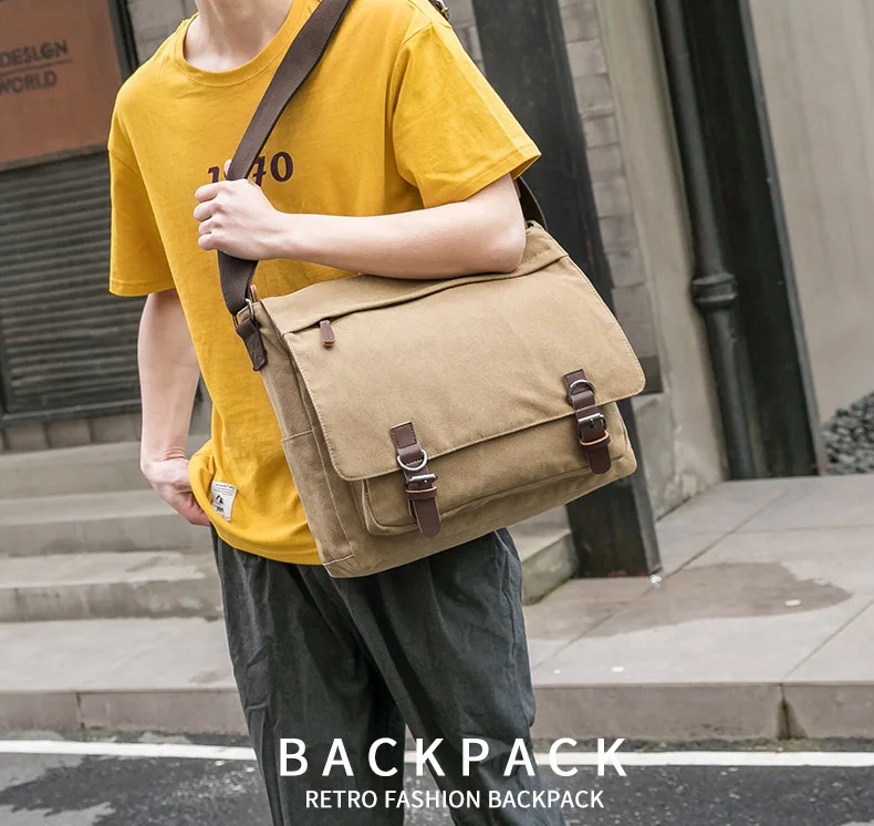 Vintage Canvas Messenger Bag for Men Vintage Canvas Messenger Bag for Men