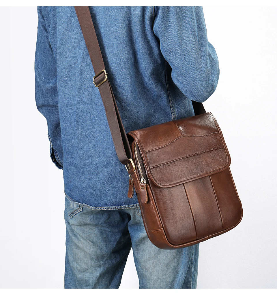 MVA ZM1121 Genuine Leather Crossbody Bag for Men MVA ZM1121 Genuine Leather Crossbody Bag for Men