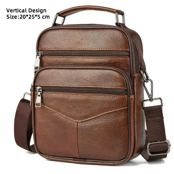 Hot Fashion Men Messenger Bags Genuine Leather Handbags for Man Luxury Brand Male Crossbody Bag for Mini Pad Boy Shoulder Bag - AliExpress 1524