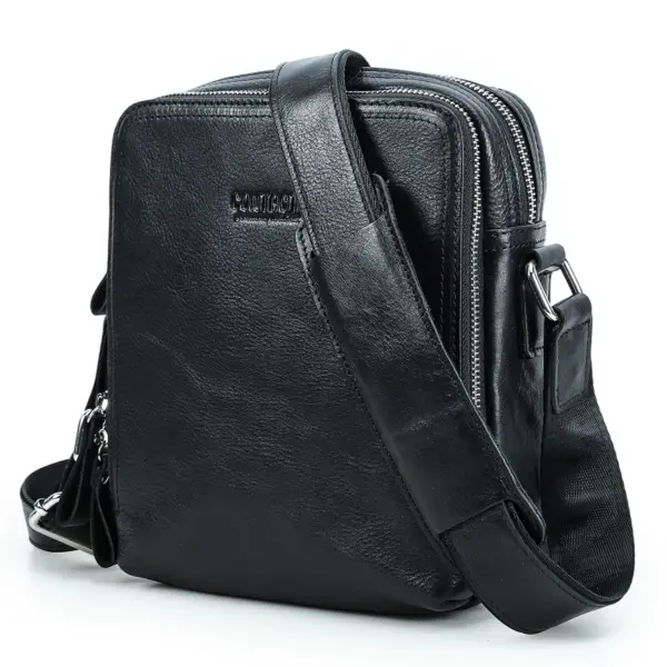 CONTACT'S Genuine Leather Men's Messenger Bag Vintage Sling Shoulder Bags for 7.9" iPad Mini High Quality Male Crossbody Bag Men - AliExpress 1524