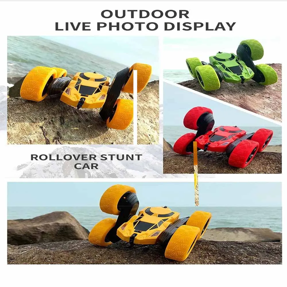 2.4GHz RC Stunt Car 360° Double-Sided Flip Remote Control - Outdoor Play 2.4GHz RC Stunt Car 360° Double-Sided Flip Remote Control - Outdoor Play