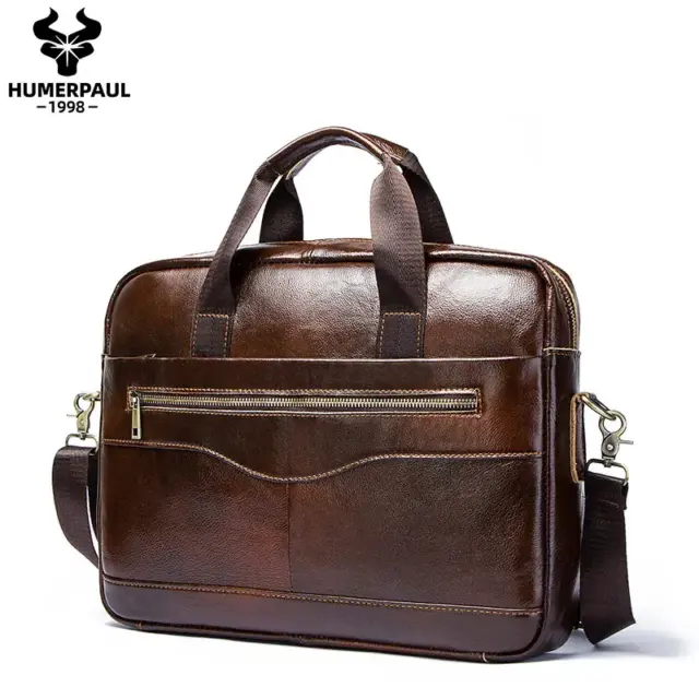 Genuine Leahther Men Briefcase Portable Office Handbag for Laptop Bag High Quality Business Messenger Shoulder Bags Travelling - AliExpress 1524