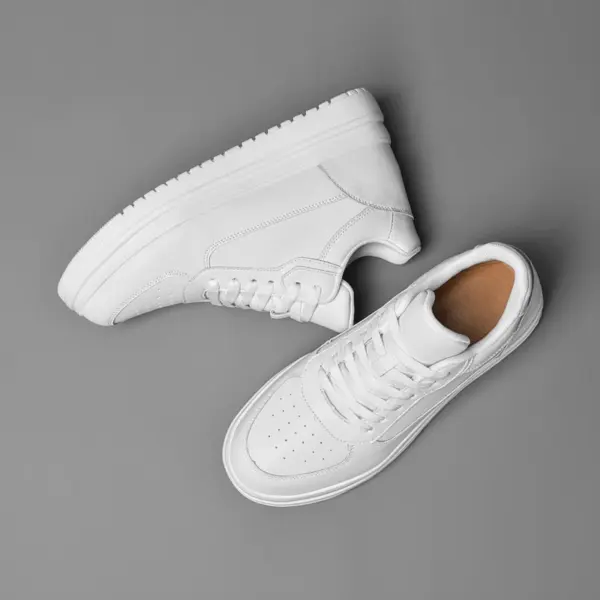 New Invisible Height-increasing Shoes for Men, 6CM-8CM-10CM Sports Shoes,White Leather Sports Shoes for Men,Enlarged Sizes 36-46 - AliExpress