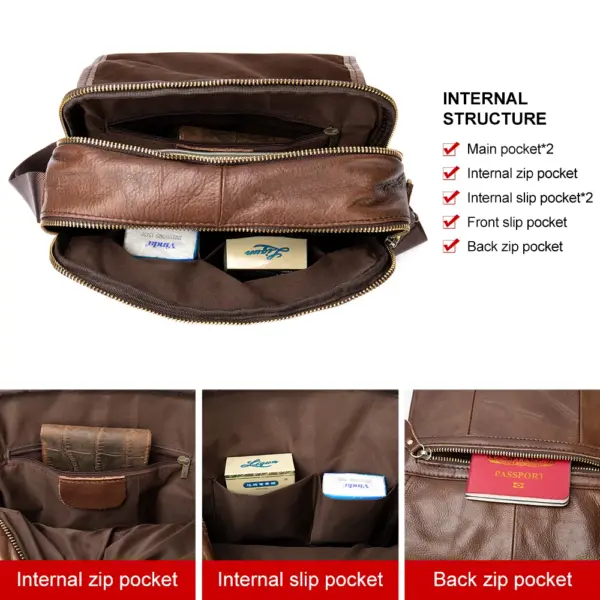 MVA Men's Genuine Leather Bag Crossbody Bags for Men Messenger Bag Men Leather Fashion Men's Shoulder Bags Male Handbags 1121 - AliExpress 1524