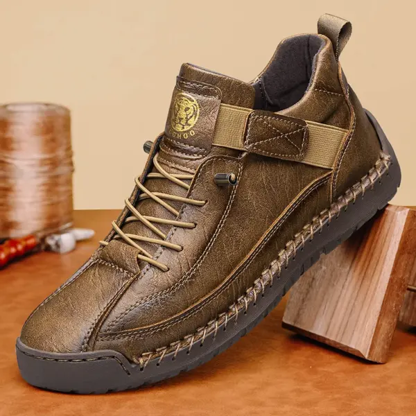 CLOHOO Handmade Men's High-Top Sport Casual Boots Breathable Outdoor Wear with Extended Size Options Classic Ankle Boots - AliExpress 322