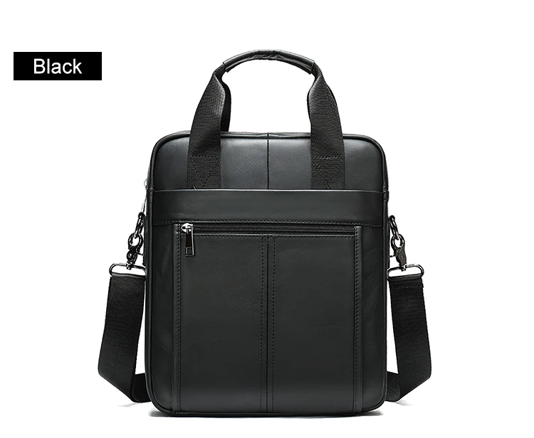 WESTAL 8577 Genuine Leather Messenger Bag - Black WESTAL 8577 Genuine Leather Messenger Bag - Black