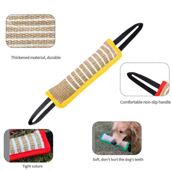 Dog Bite Tug Toy with Dual Handles Material