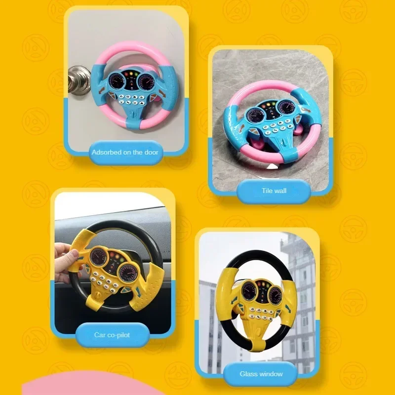 Infant Shining Simulation Steering Wheel Toys Children's Toy Kids Early Education Copilots Stroller Steering Wheel Vocal Toys - AliExpress 26